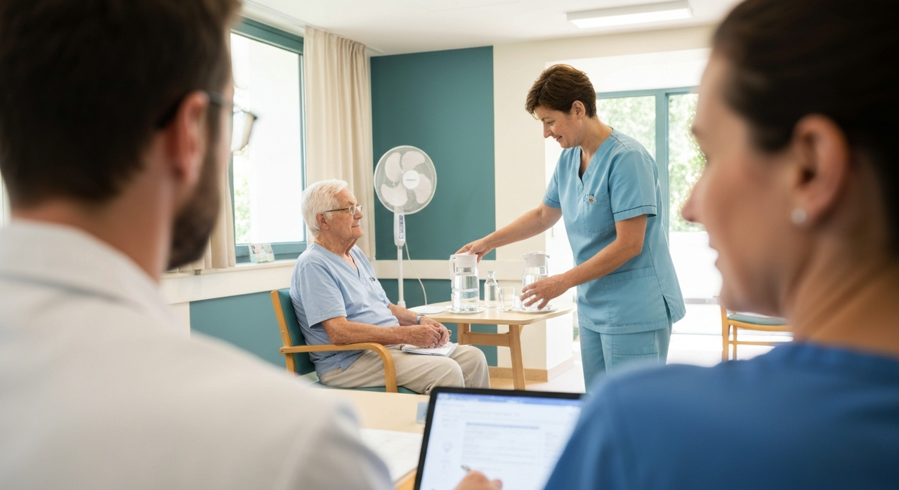 Vagues de chaleur : les classes médicamenteuses à réévaluer en EHPAD